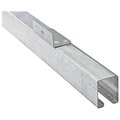 National Hardware Face Mount Box Rail, Steel, Galvanized, 12 ft L N153-502